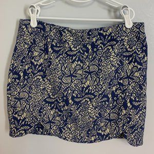 Blue and White Skirt